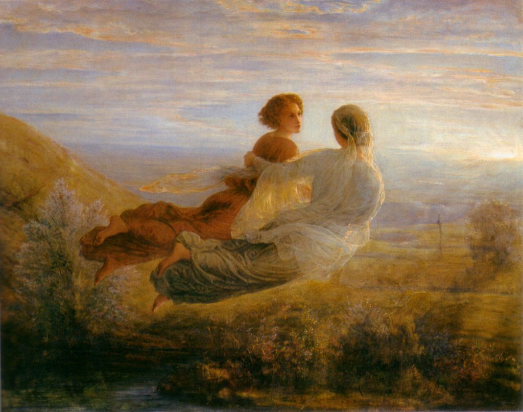 Le Vol de l’âme painting by Louis Janmot (Museum: Museum of Fine Arts of Lyon)